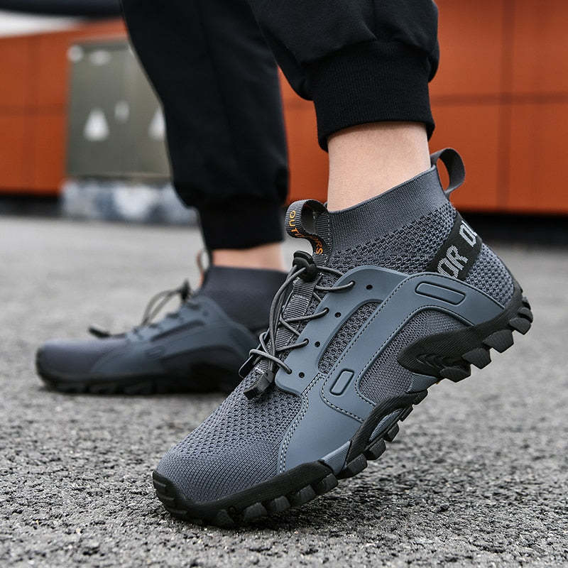 Men Slip-On High-Top Breathable Upstream Wading Shoes