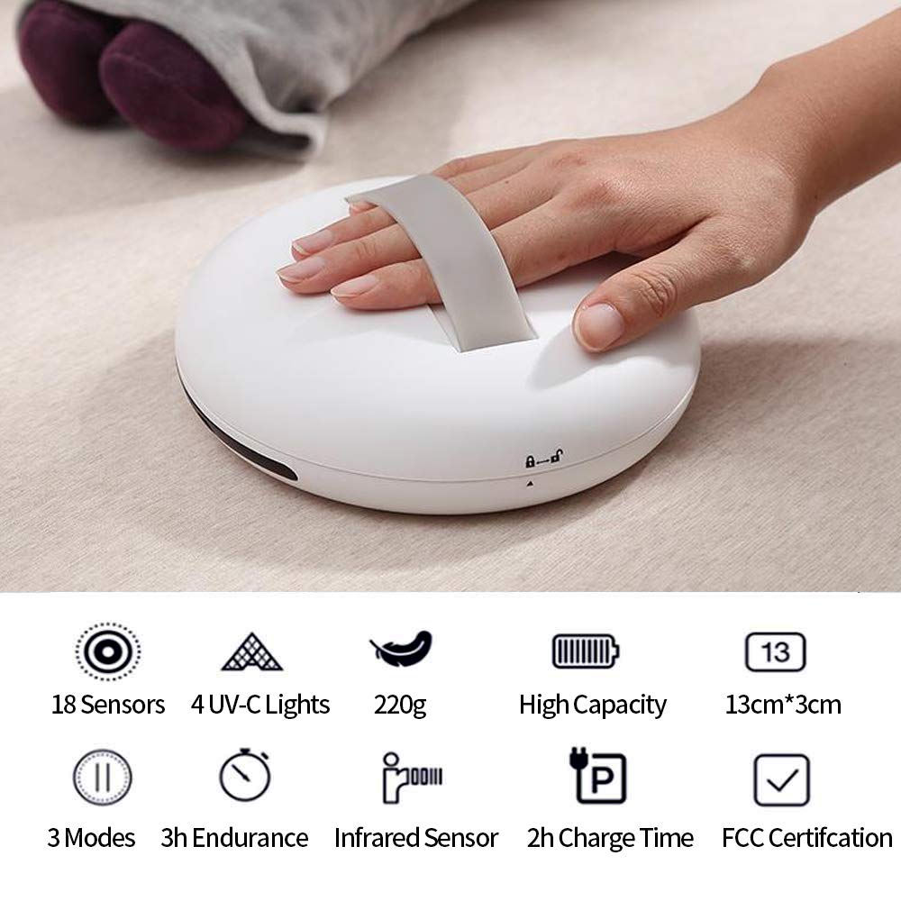 Bacteria Killing Robot Ultra Violet Light sanitizer for Home and Travel