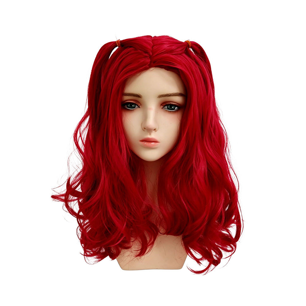 Red Princess Costume Movie 5 Red Shirt PU Leather Skirt with Gloves and Accessories for Cosplay Parties