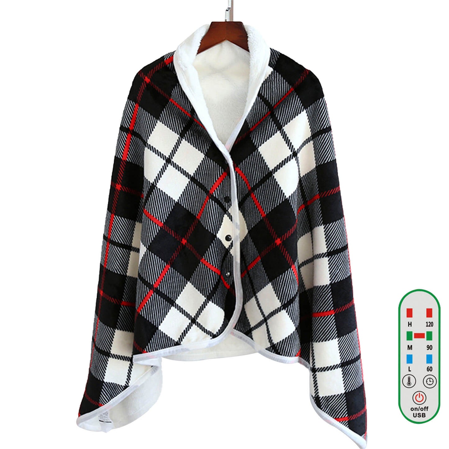 Snuggly Electric Heated Blanket with Temperature Controller