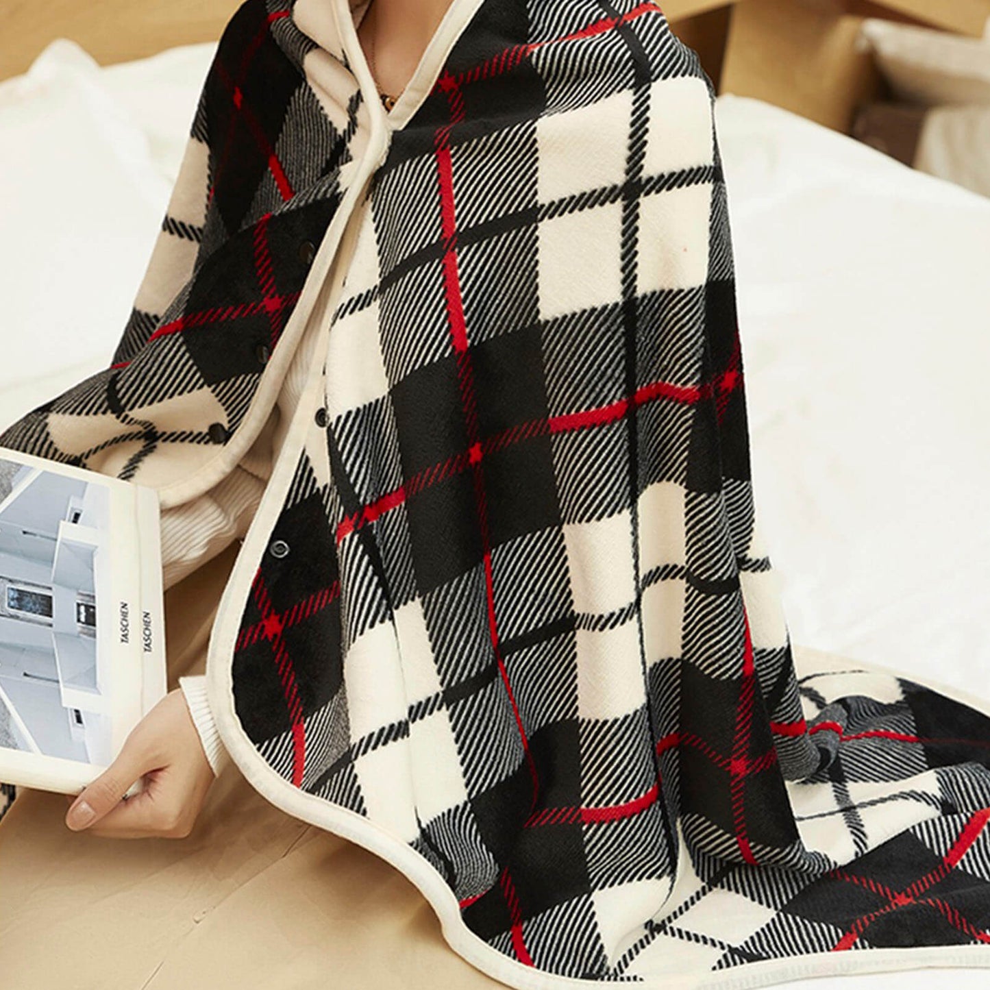 Snuggly Electric Heated Blanket with Temperature Controller