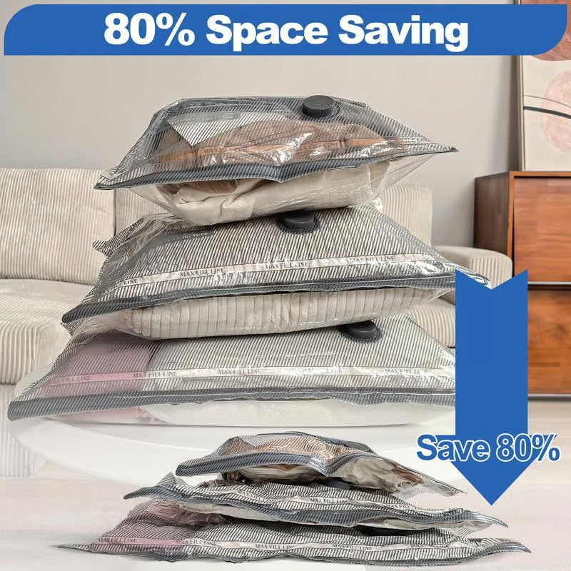 Vacbird 9-Pack Travel Vacuum Storage Bags with USB Electric Pump