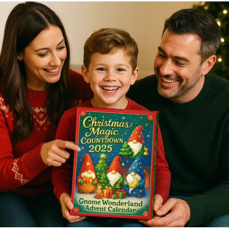 Christmas Magic Countdown 2025 Gnome Wonderland Advent Calendar - Festive Holiday Countdown Gift