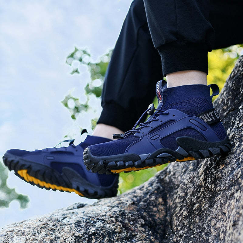 Men Slip-On High-Top Breathable Upstream Wading Shoes