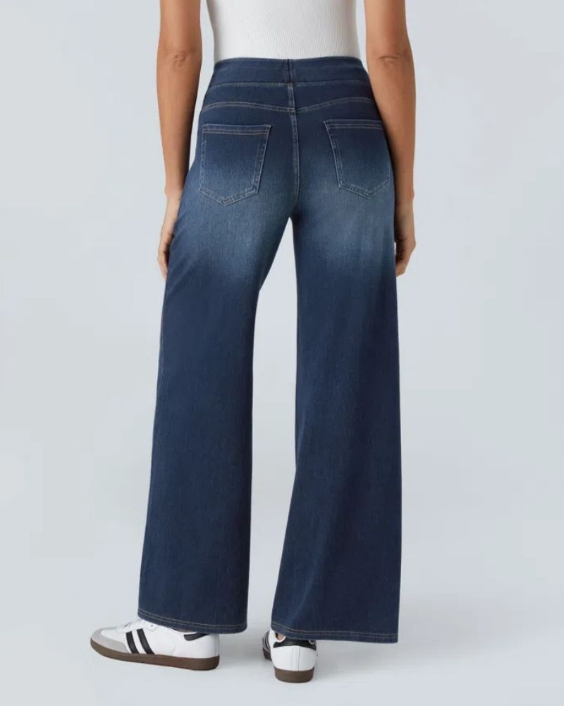 Super Stretch Wide Leg Jeans