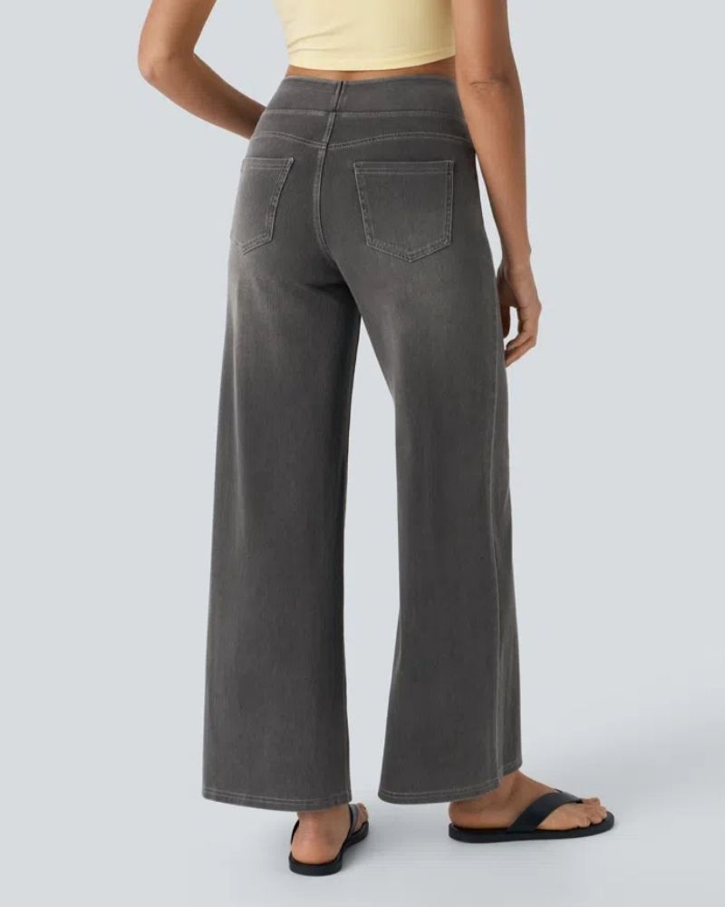 Super Stretch Wide Leg Jeans