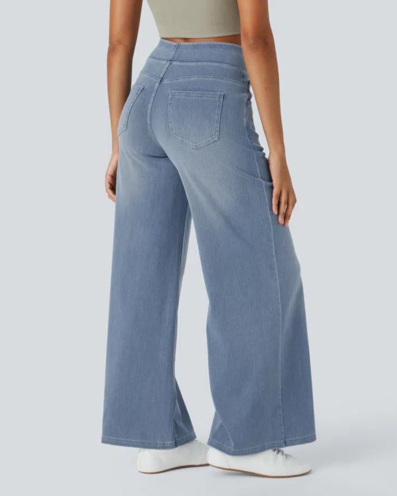 Super Stretch Wide Leg Jeans