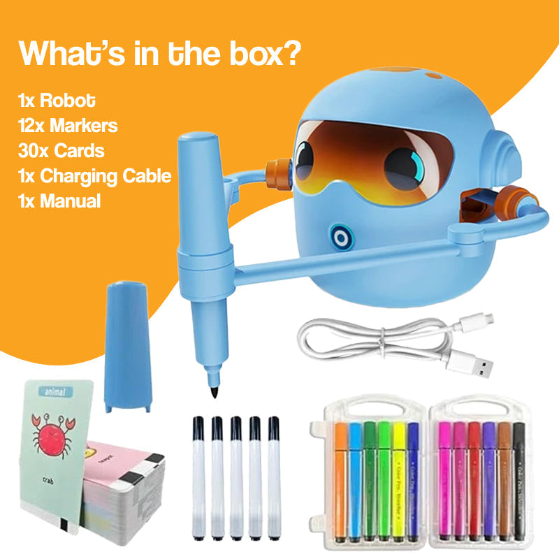AI Drawing Robot for Kids | Step-by-Step Guidance, Mess-Free & Perfect for Ages 3+
