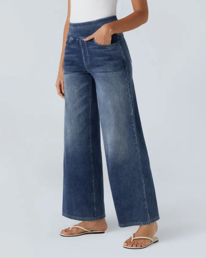 Super Stretch Wide Leg Jeans