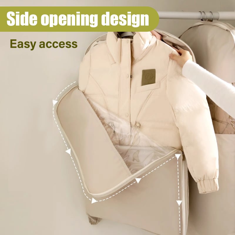 2025  Space Saving Hanging Garment Bag with Self Compression Zipper