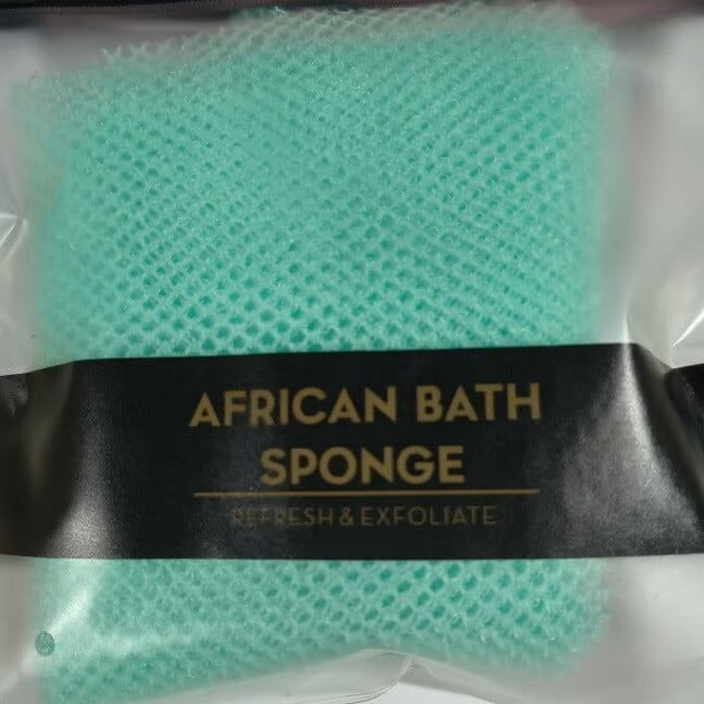 African Exfoliating Net Sponge (with Lemon Turmeric and Kojic Acid Brightening Soap)