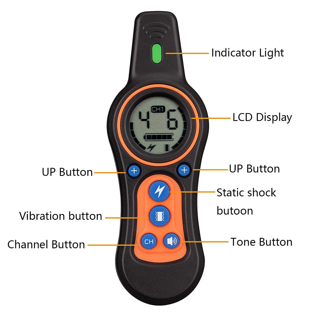 Dog Shock Collar with Remote - Waterproof and Rechargeable Training Collar