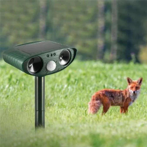 Solar Power Ultrasonic Animal Pest Repeller Infrared Sensor Waterproof Animal Deterrent