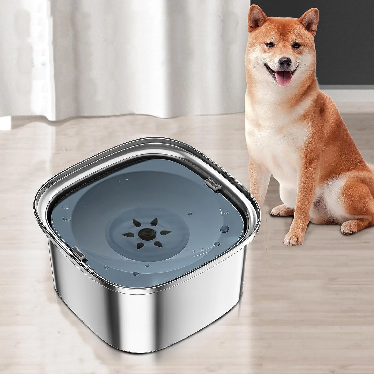 PHONERY SPLASHSHIELD SPILL PROOF WATER BOWL FOR LARGE DOGS
