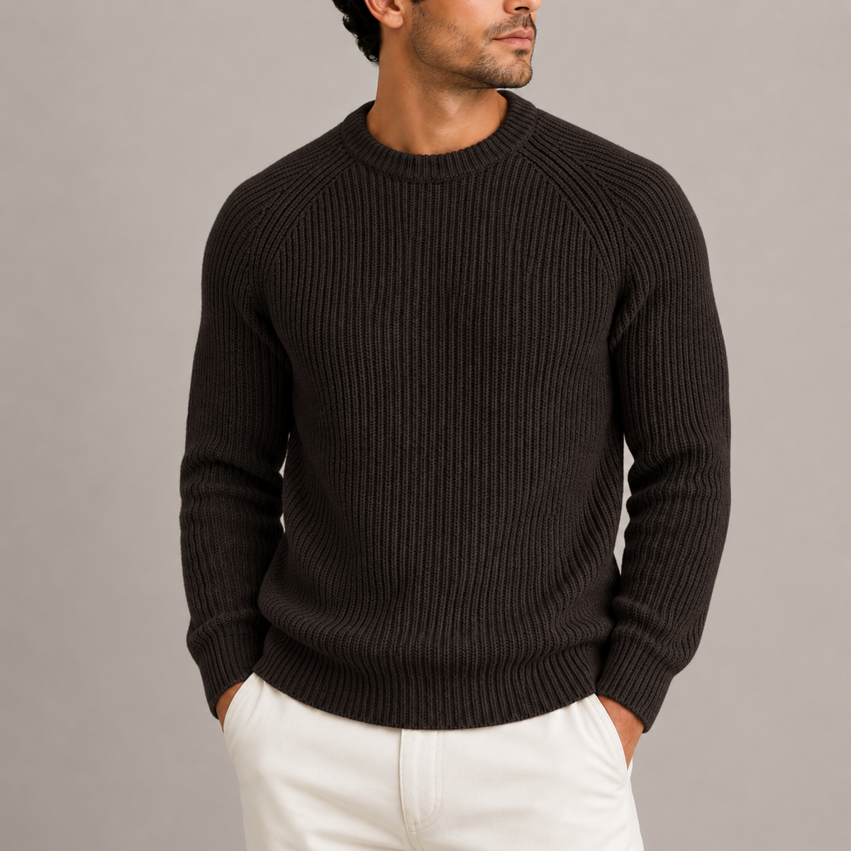 Fenwick | Fisherman Rib Knit Sweater