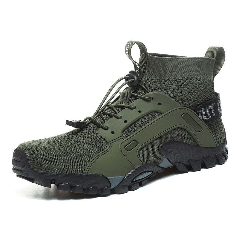 Men Slip-On High-Top Breathable Upstream Wading Shoes