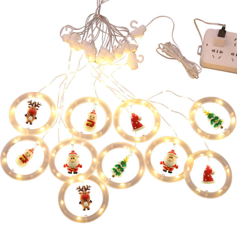 LED Christmas Lights Twinkle String Warm White Waterproof Lights Indoor Outdoor Christmas Decorations