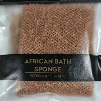 African Exfoliating Net Sponge (with Lemon Turmeric and Kojic Acid Brightening Soap)