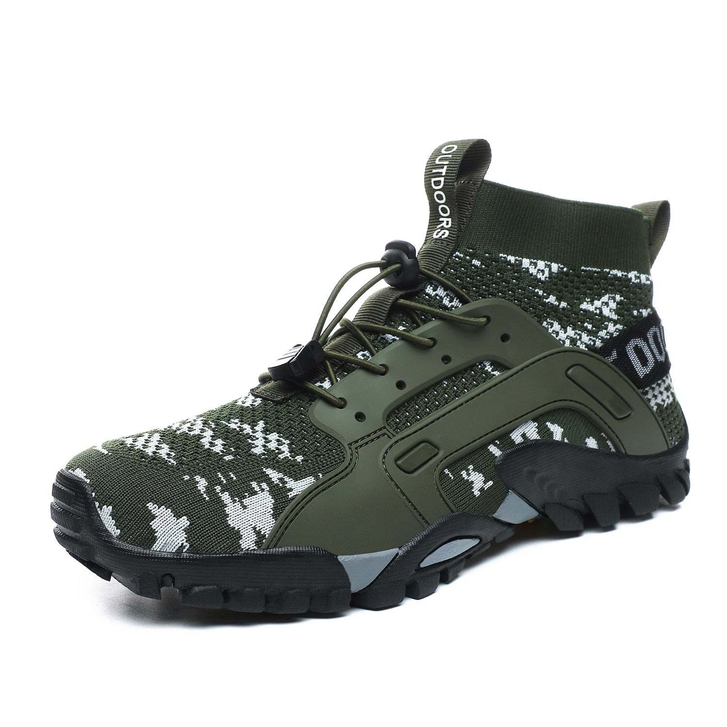 Men Slip-On High-Top Breathable Upstream Wading Shoes