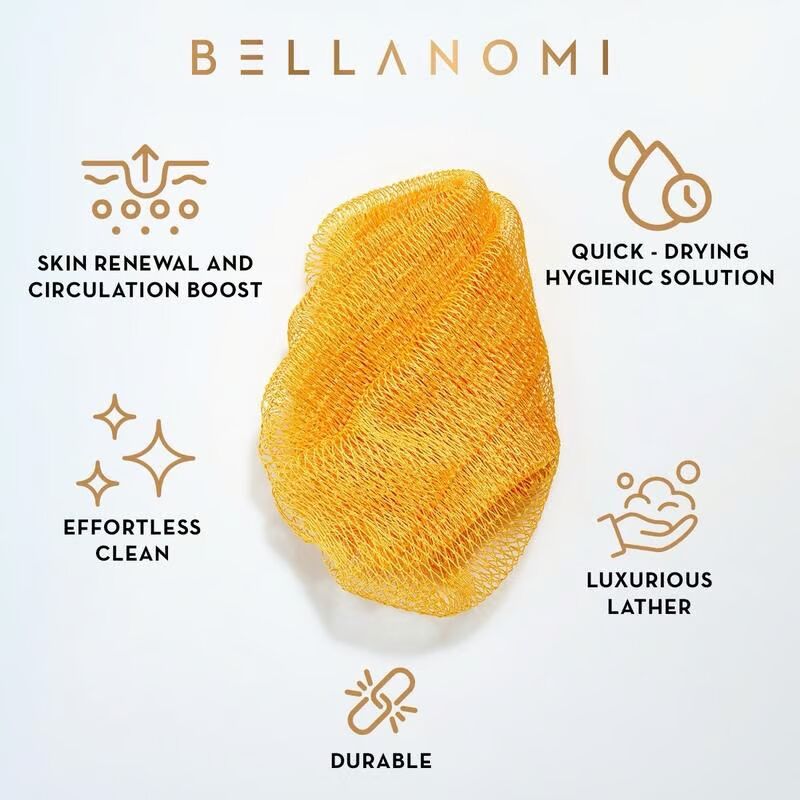 African Exfoliating Net Sponge (with Lemon Turmeric and Kojic Acid Brightening Soap)