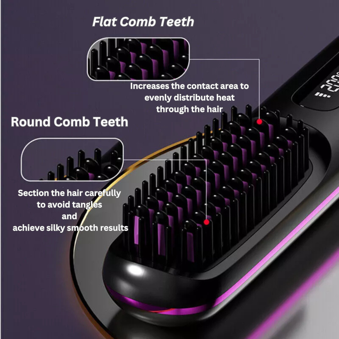 Portable Straightener Brush - GoBrush PRO