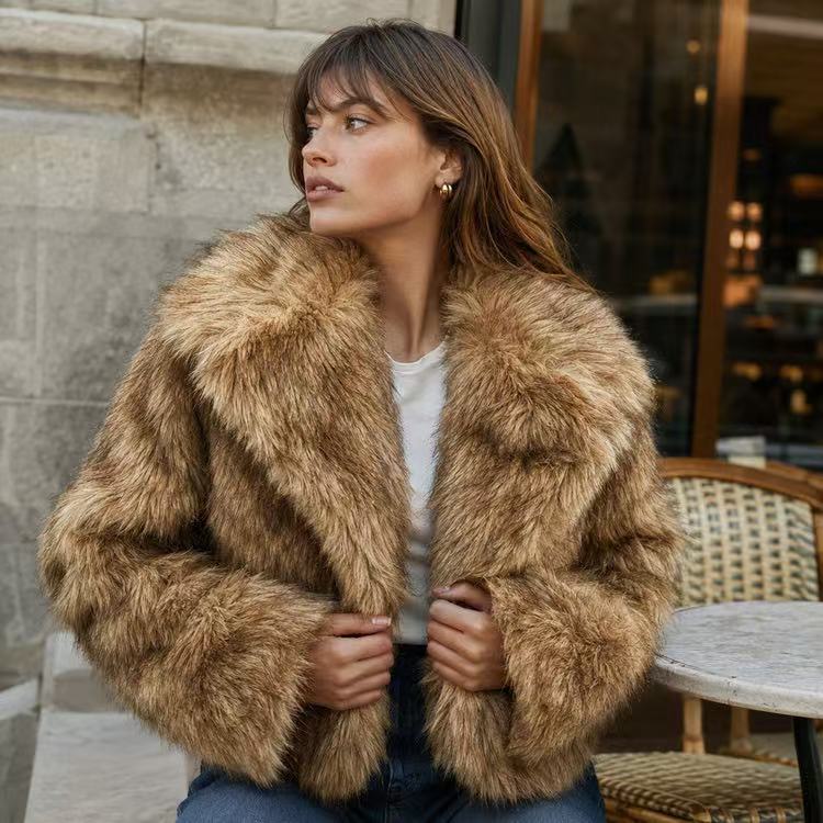 Bianca | Shaggy Faux Fur Cropped Jacket