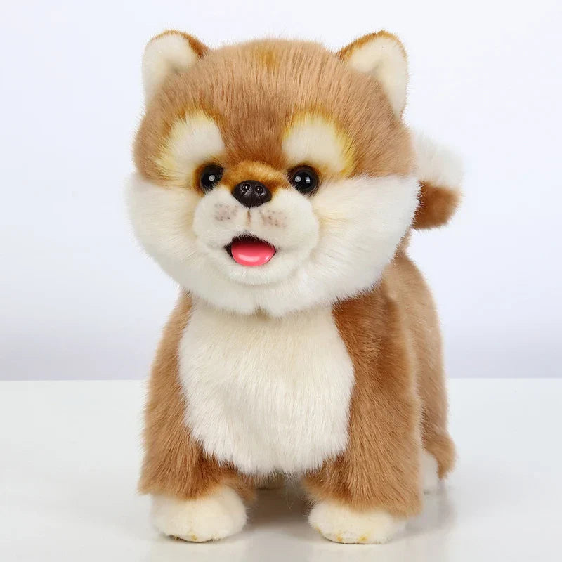 AI Premium robot Puppy | Walking, Barking & Tongue-Sticking for Kids' Stuffed Animal Toy Gift