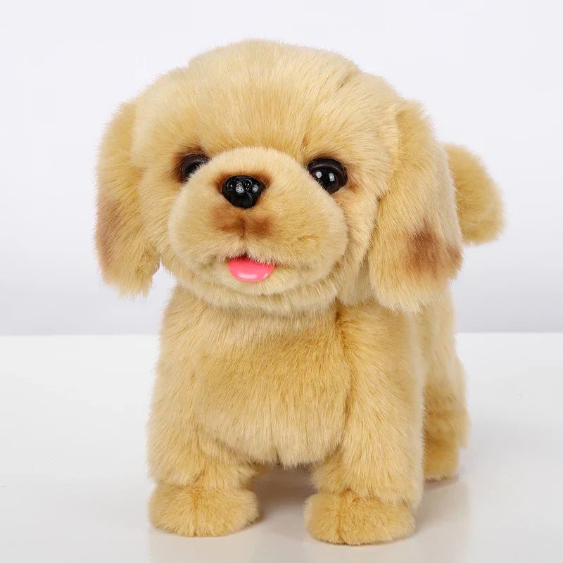 AI Premium robot Puppy | Walking, Barking & Tongue-Sticking for Kids' Stuffed Animal Toy Gift