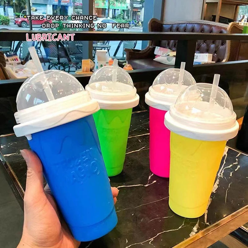 Slushy Cup Maker, Squeeze Icy Drink Maker, Magic Sluch