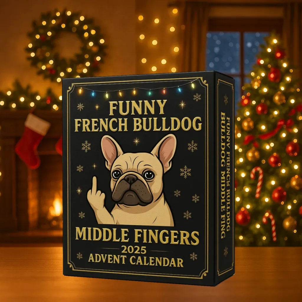 2025 Funny French Bulldog Advent Calendar