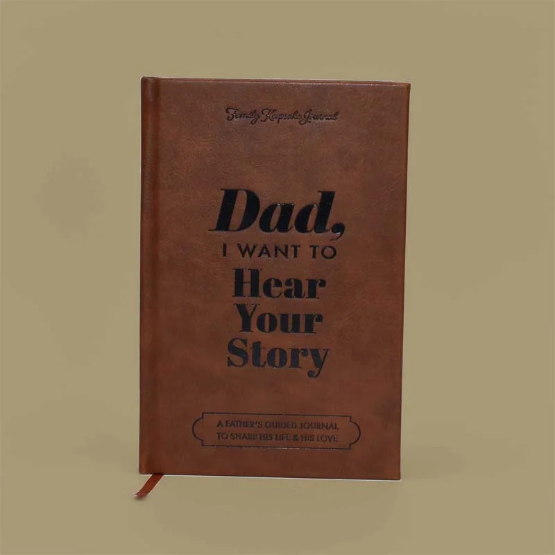 "Dad, I Want to Hear Your Story" Heirloom Edition Leather Wrapped Hardcover