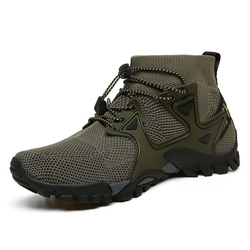 Men Slip-On High-Top Breathable Upstream Wading Shoes