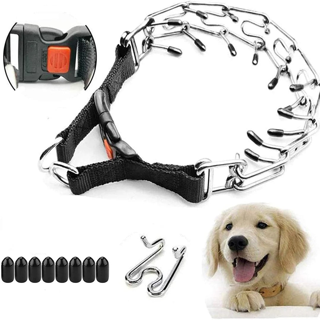 Dog Training Collar with Buckle For Large Dogs(Removable cap)