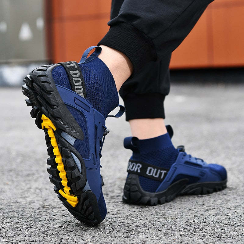 Men Slip-On High-Top Breathable Upstream Wading Shoes