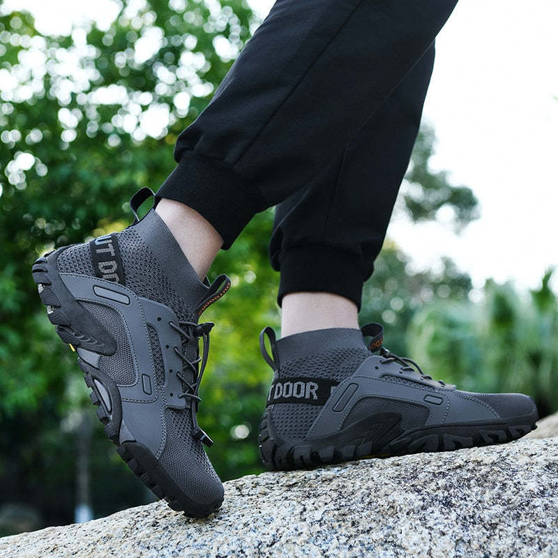 Men Slip-On High-Top Breathable Upstream Wading Shoes