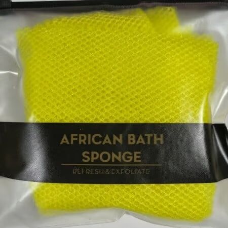 African Exfoliating Net Sponge (with Lemon Turmeric and Kojic Acid Brightening Soap)
