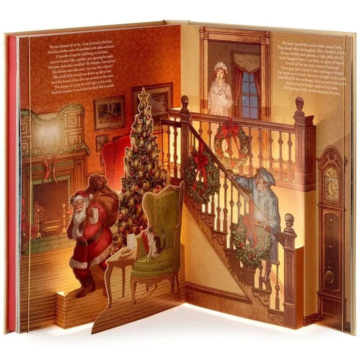 The Night Before Christmas Pop-Up Book With Light