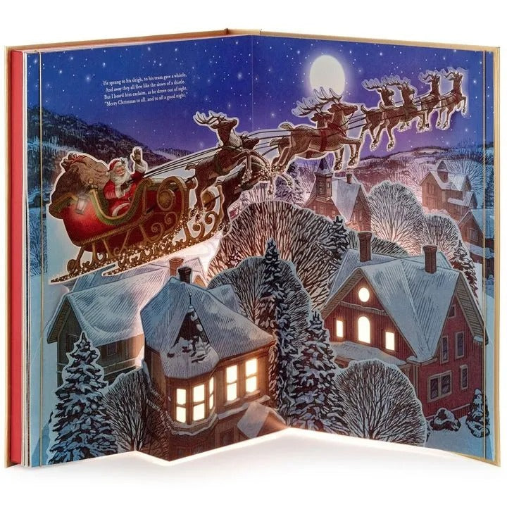 The Night Before Christmas Pop-Up Book With Light