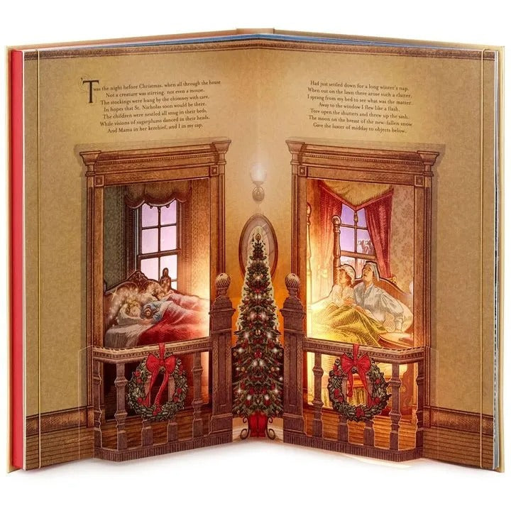 The Night Before Christmas Pop-Up Book With Light