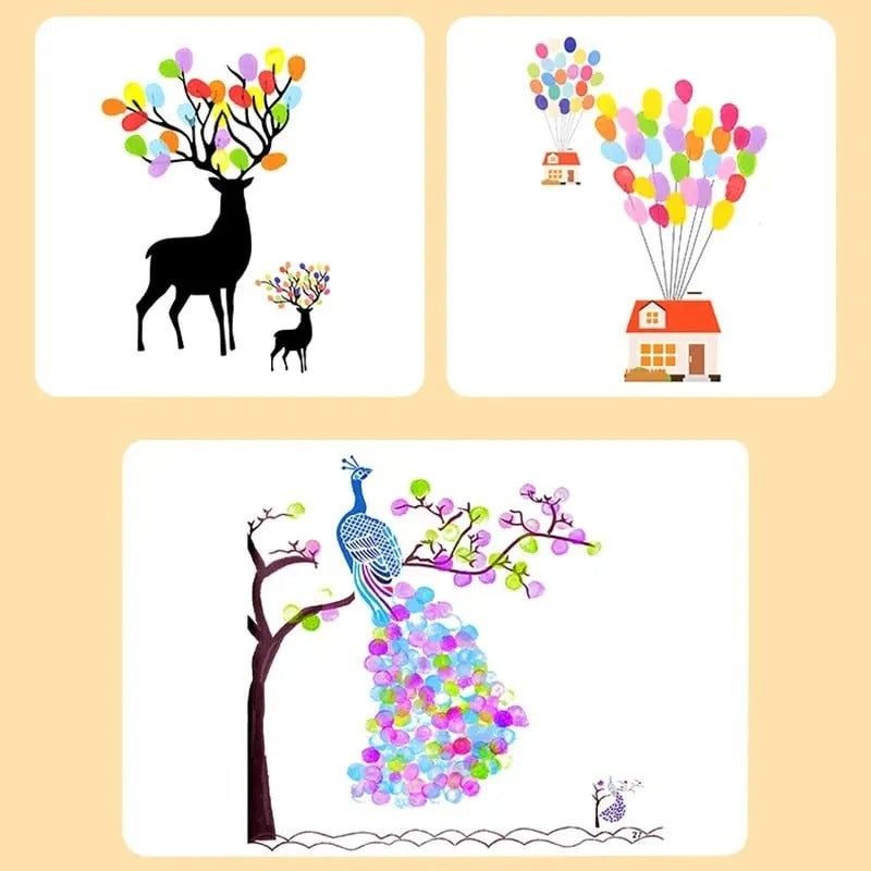 Finger Painting Kit-24 Color Seal/30 Pages