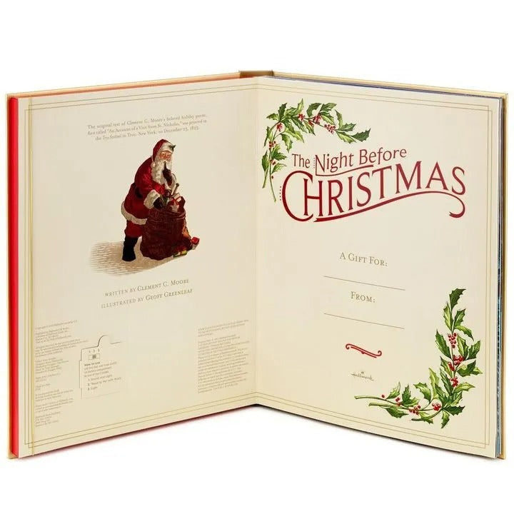The Night Before Christmas Pop-Up Book With Light