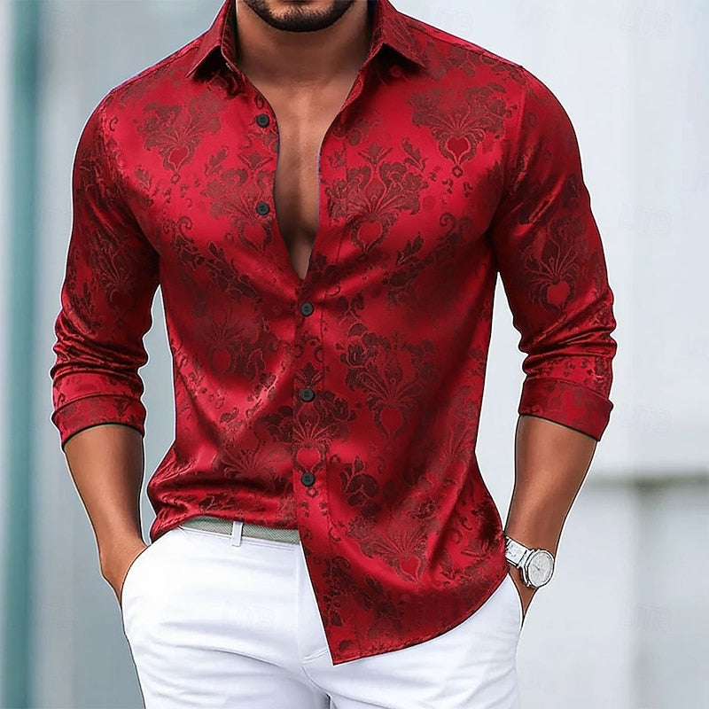 Auden | Tailored Floral Dress Shirt