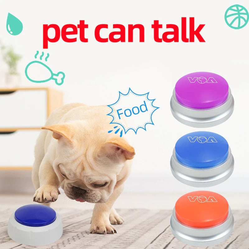 Talking buttons for dogs 3PCS - Fluent pet buttons for dogs - Recordable Dog Training
