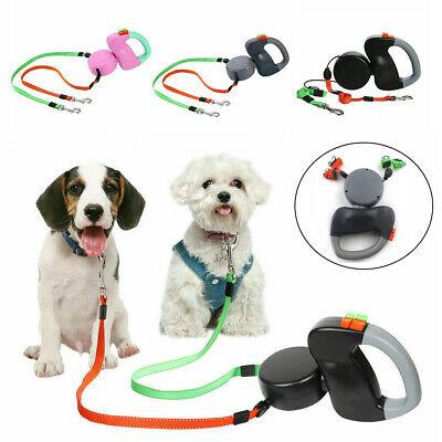 Double Dog Leash :  Dog - Reflective Rope Leash for 2 Dogs