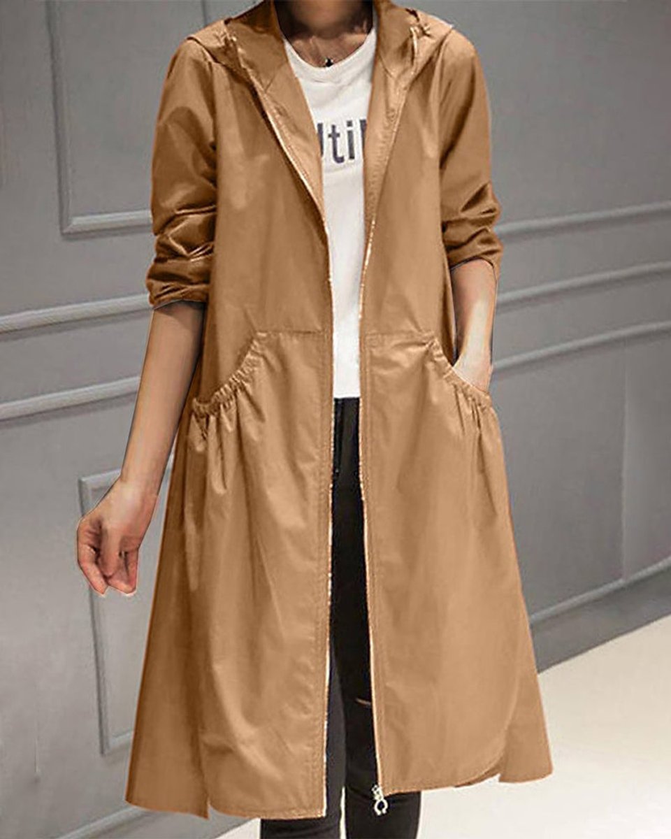 Anouska | Waterproof Hooded Trench Coat