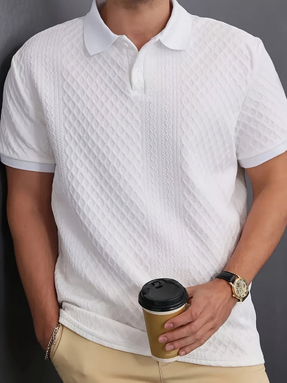 Nathaniel | Men's Textured Polo Shirt
