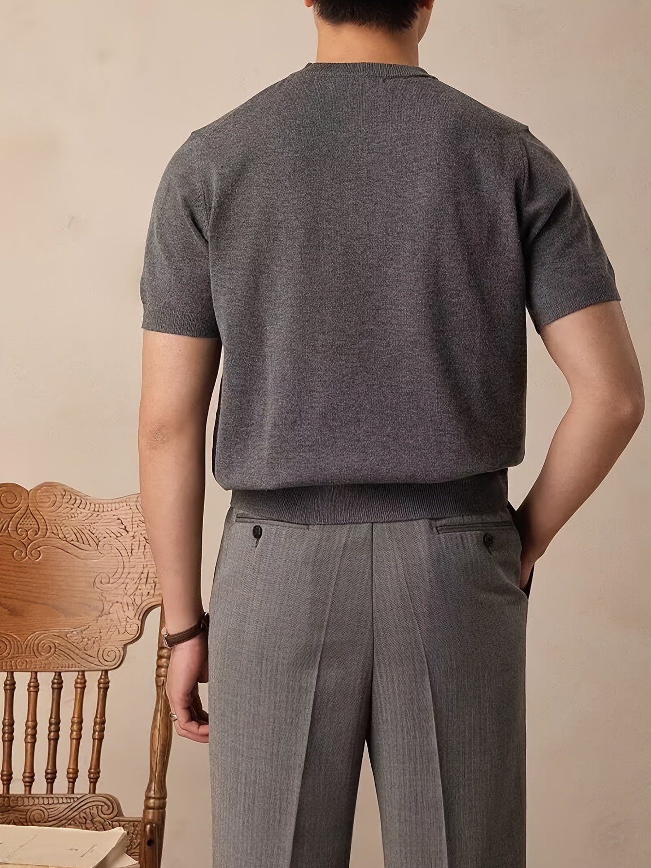 Reid – Refined Short Sleeve Knit Polo Shirt
