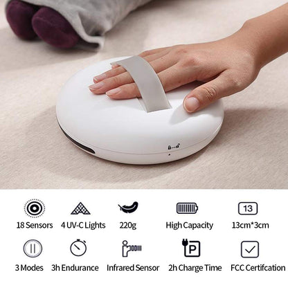 Bacteria Killing Robot Ultra Violet Light sanitizer for Home and Travel