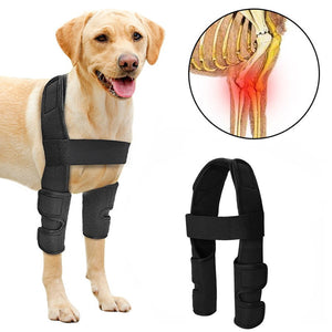 Adjustable Dog Elbow Protector - Canine Front Leg Brace