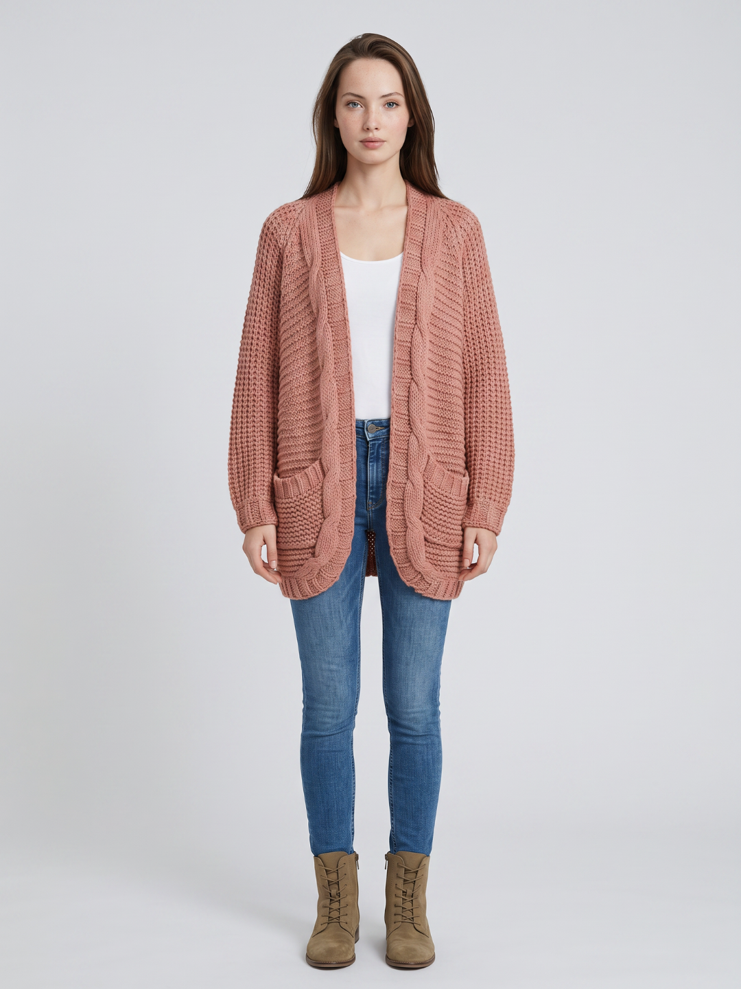 Solstice | Open-Front Boho Knit Cardigan